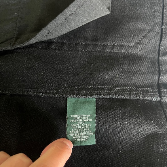 LAUREN RALPH LAUREN Black Gold Toggle Coat Jacket Size Medium Petite - Picture 5 of 5